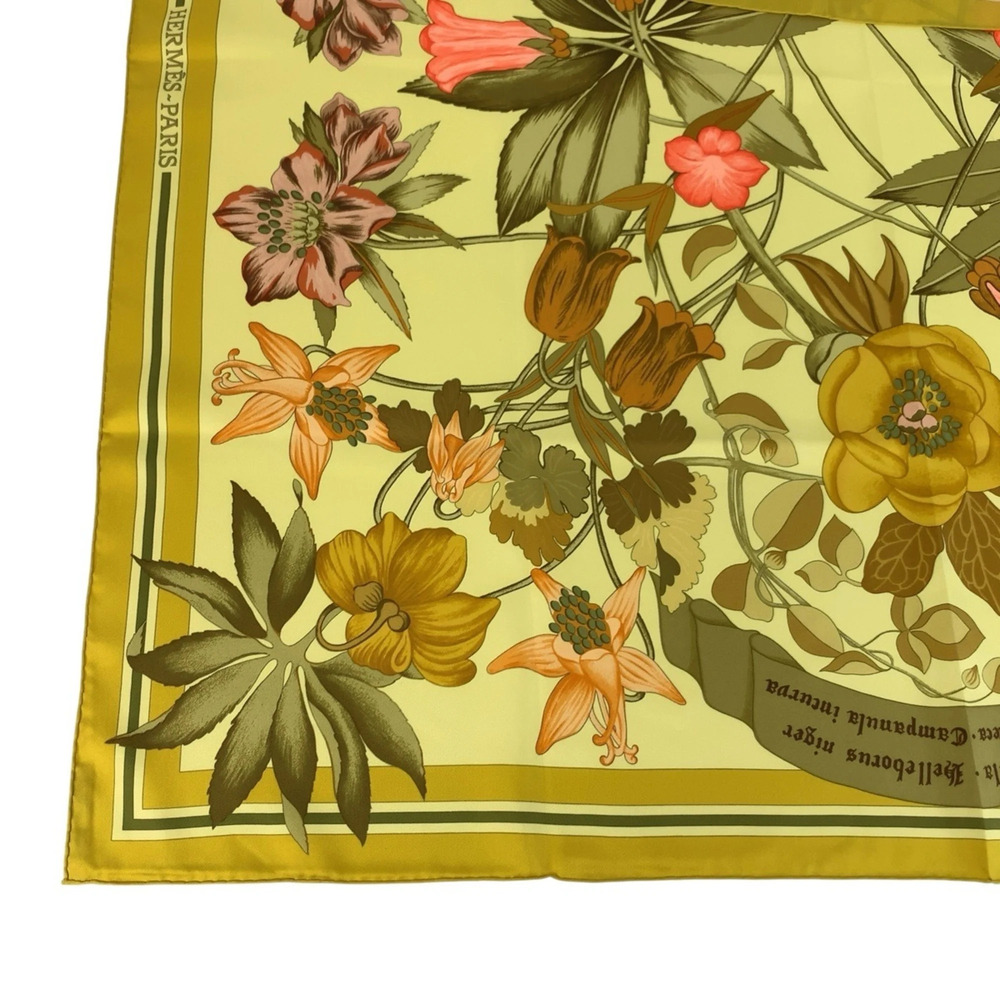 HERMES Yellow Silk Scarf - Picture 6 of 7